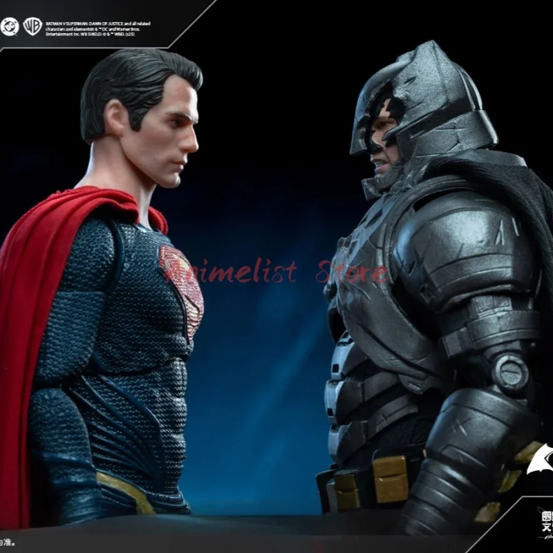 Fondjoy Batman VS Superman Dawn Of Justice Figuras de ação Bvs Blindado Batman e Superman 2.0 Conjunto Modelo Limitado Coletar Brinquedo Presente