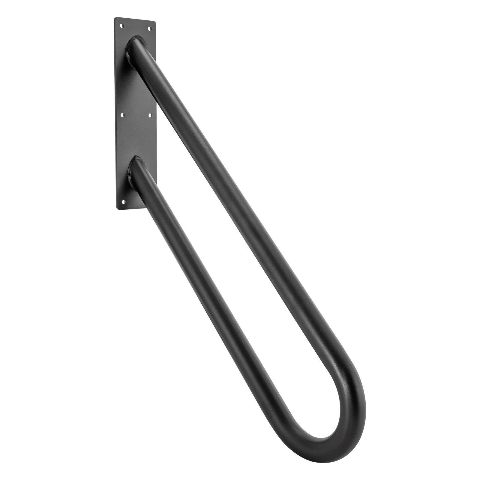 

Wall Mounted Handrails U-Shaped 28 Inch Stainless Steel Handrail Black Finished Hand Railings