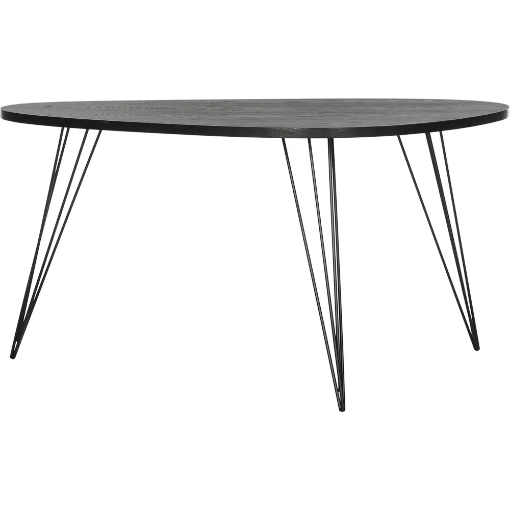 Safavieh Home Collection Rocco Retro Mid-Century Black Wood Coffee Table