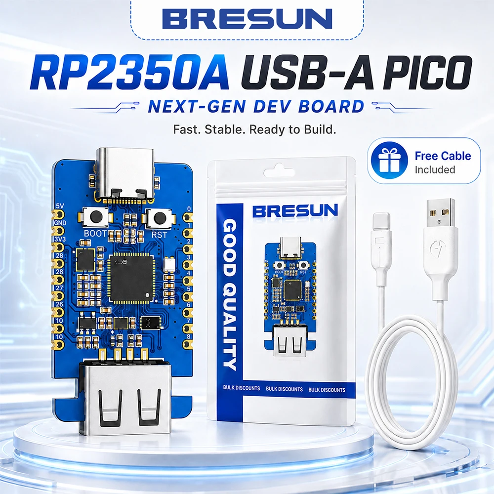BRESUN RP2350A USB-A PICO Third-Generation Chip Pico DFU Development Board 150MHz  One-Click DFU/PWND/USBiter8/Purple Mode Tool