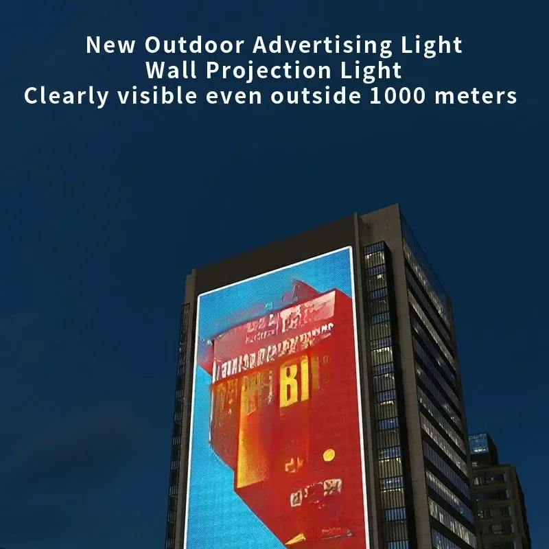 Projector Advertising Light 60W/100W/150W Light Emitting Diode Mark Wall Projection Light Outdoor Waterproof IP67 high