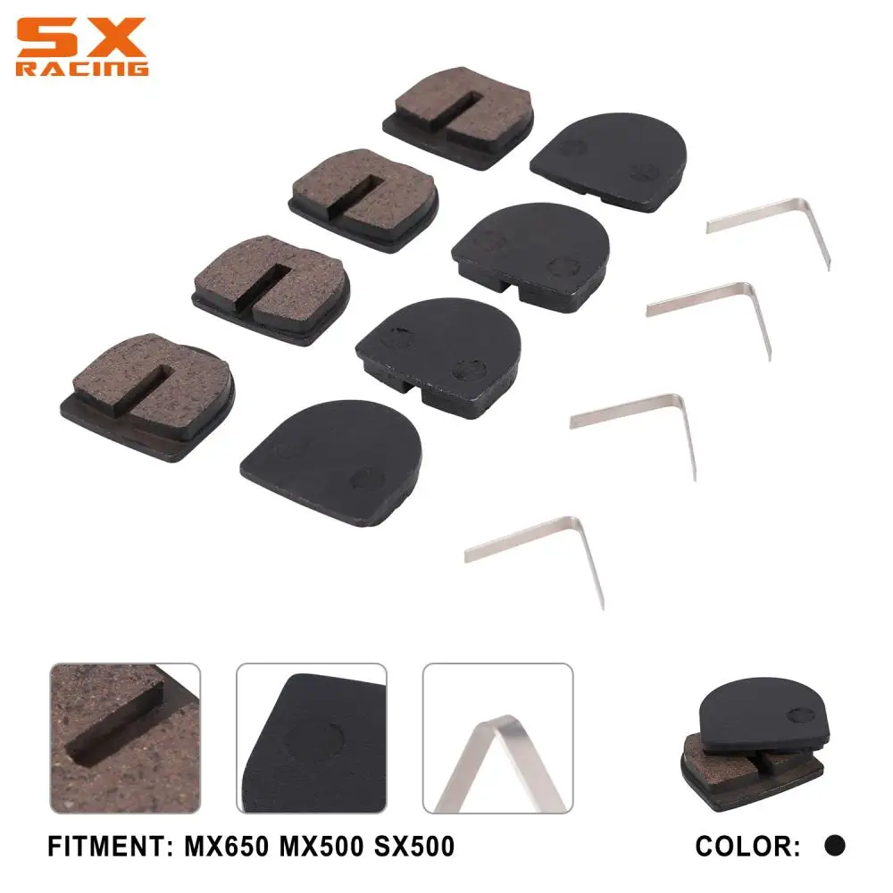 

Мотоциклетные тормозные колодки, полуметаллические аксессуары для мотокросса для RAZOR MX650 MX500 SX500, уличные велосипедные мотозапчасти