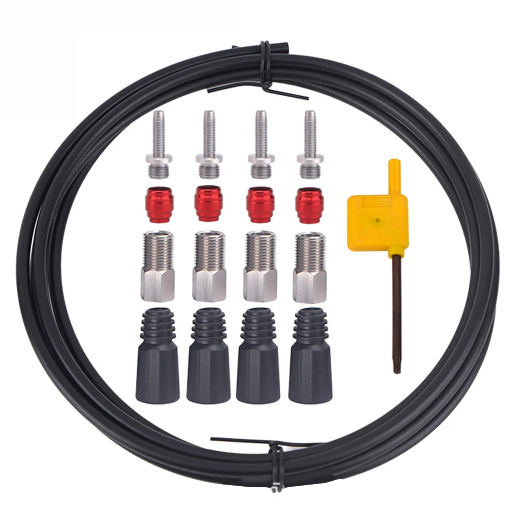 

2500mm Hydraulic Disc Brake Oil Hose Kit for SRAM and A MAJIG with CNC Threaded Components and Installation Hardware