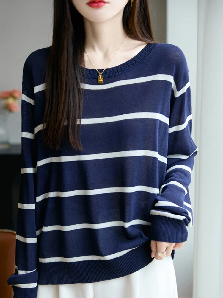 التخسيس الكورية Sle فضفاضة تناسب مخطط متماسكة رقيقة طويلة Sve جولة Ne قاعدة طبقة السيدات Faion الخريف 2025