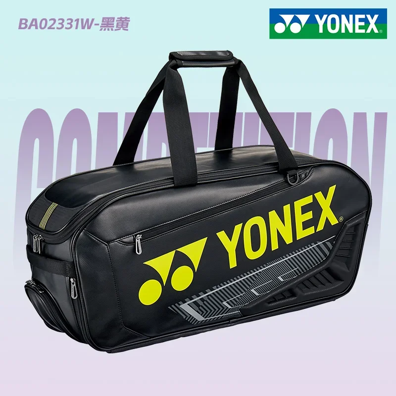 YONEX 국가대표팀 배드민턴 가방, 대용량 라켓 스포츠 가방, 내구성 직사각형 테니스 가방, 5-7 라켓에 적합, 2024 신제품 