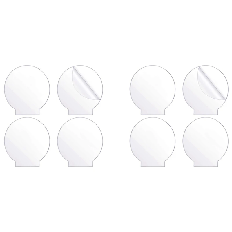 

8Pcs Clear Acrylic Sheet Round Panel Thick (4Mm) Plastic Acrylic Board For LED Light Base,Sign,DIY Display Projects
