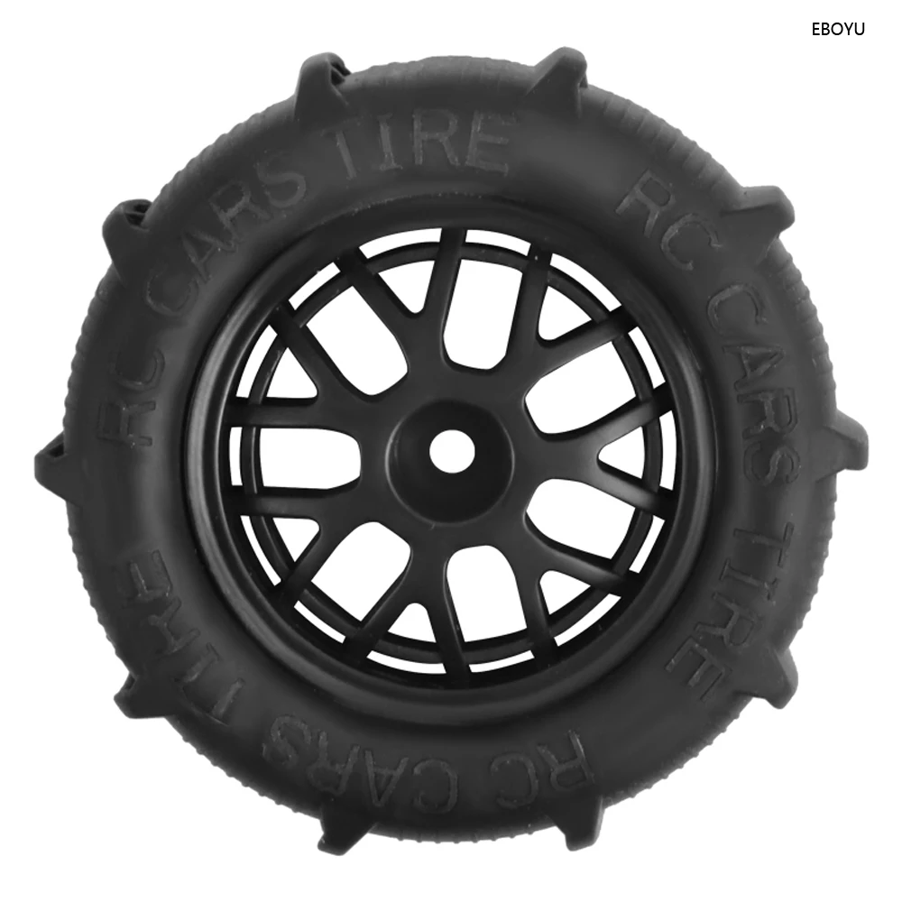 EBOYU Updated Sand Snow Water Tires Wheels for JJRC Q130 HBX WlToys SCY MJX 1:14 1:16 HighSpeed RC Car Toys Replacement Tires