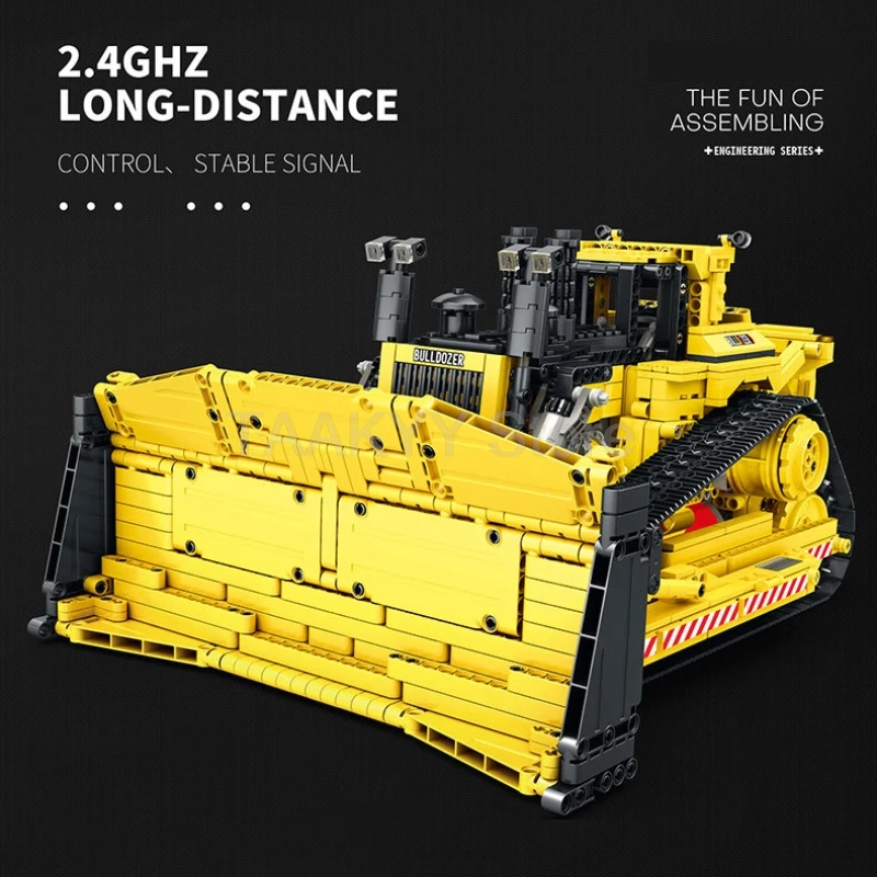 2.4GHZ Remote Control Backhoe Building Blocks Snow Flatbed Truck Moc Technology APP&RC Bricks Set Kids Play House Toys Gifts