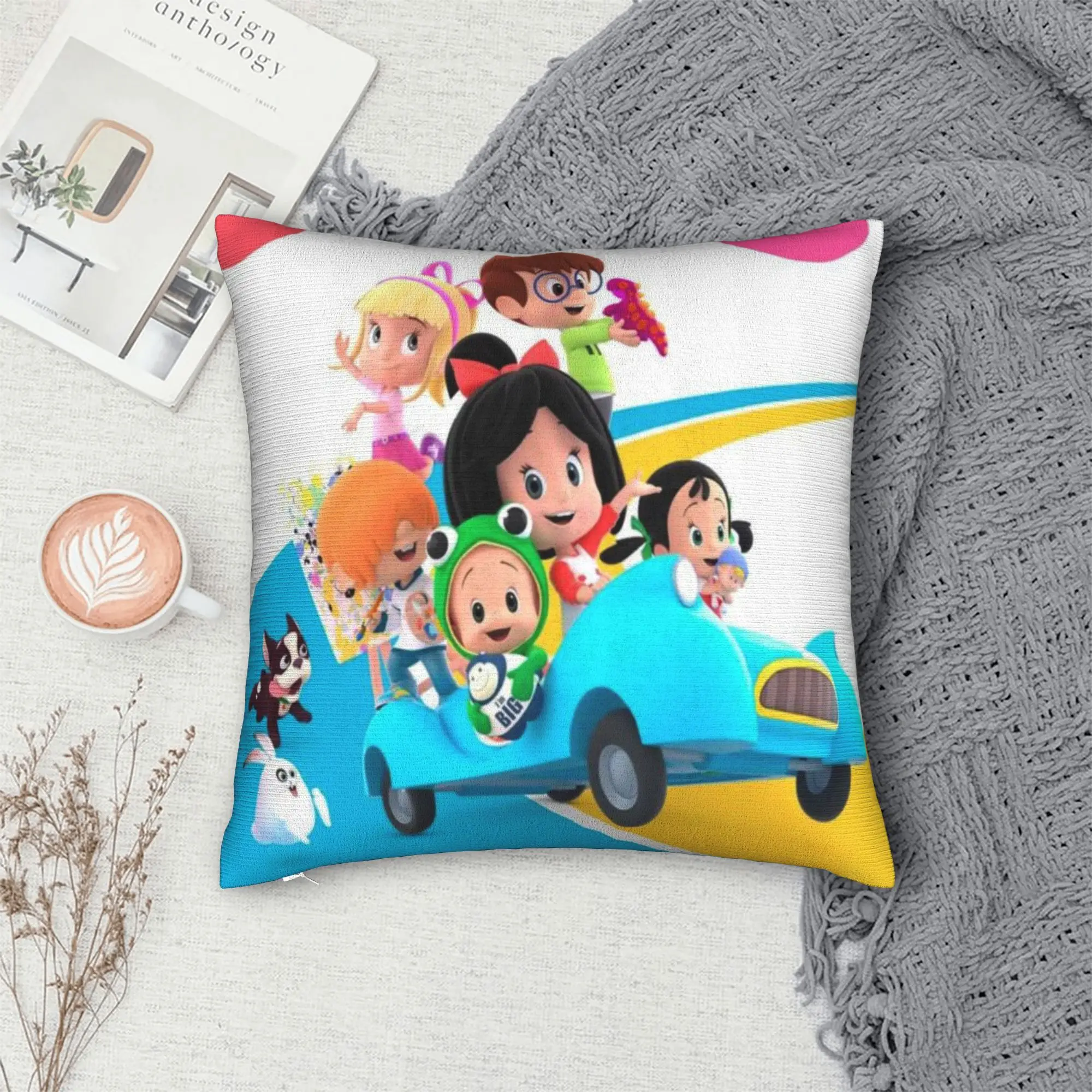 Decoración del hogar Cleo & Cuquin Anime Funda de almohada Merch Funda de almohada cuadrada de varios tamaños