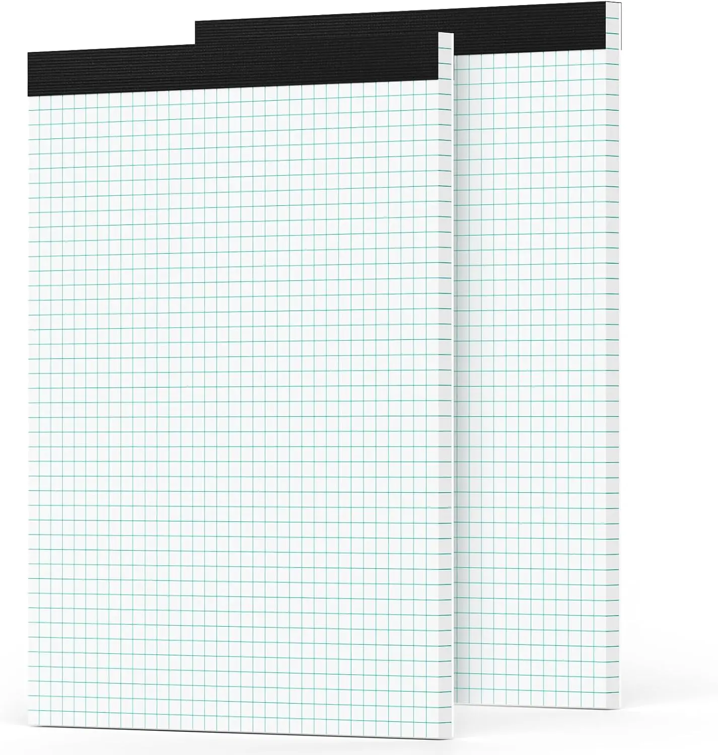 

2 Pack Graph Paper Pad 8.5x11, 4x4 Grid Ruled, 30 Sheets Each, Easy Tear