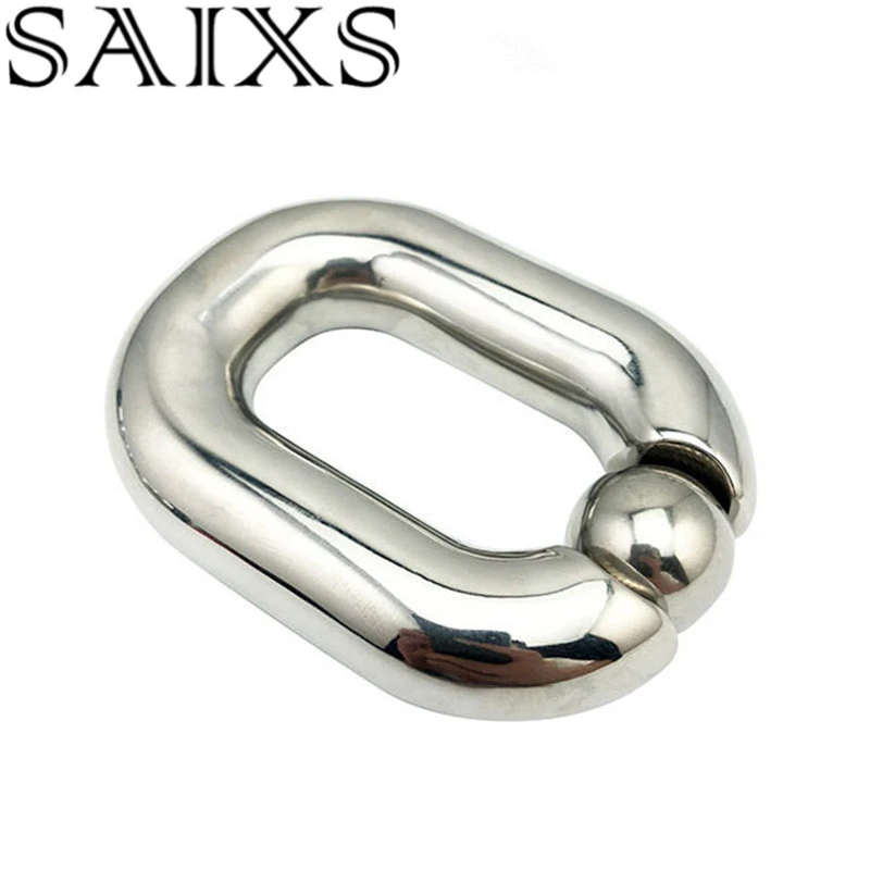 Scrotal Stretch Pendant Scrotum Pendant Ball Stretchers Testis Weight Penis Restraint Stainless Steel Cock Lock Ring Bondage