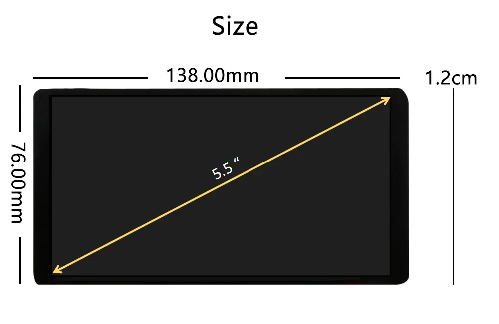 5.5" 5.5 Inch AMOLED Display 1920x1080 HDM I to MIPI OLED LCD Display module CTP Capacitive Touch Panel Screen raspberry pi PS4 - Image 5