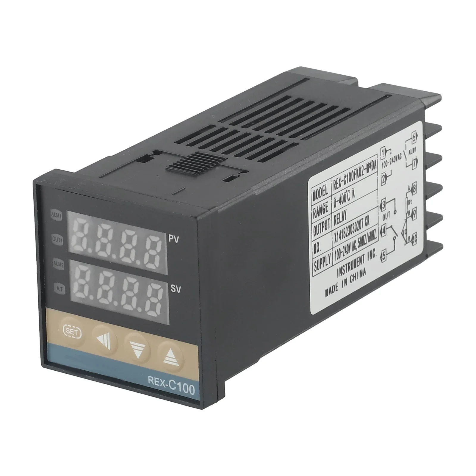 Digital Display PID Temperature Controller REX C100 Reliable Thermostat for Injection Molding Machines and Similar Devices
