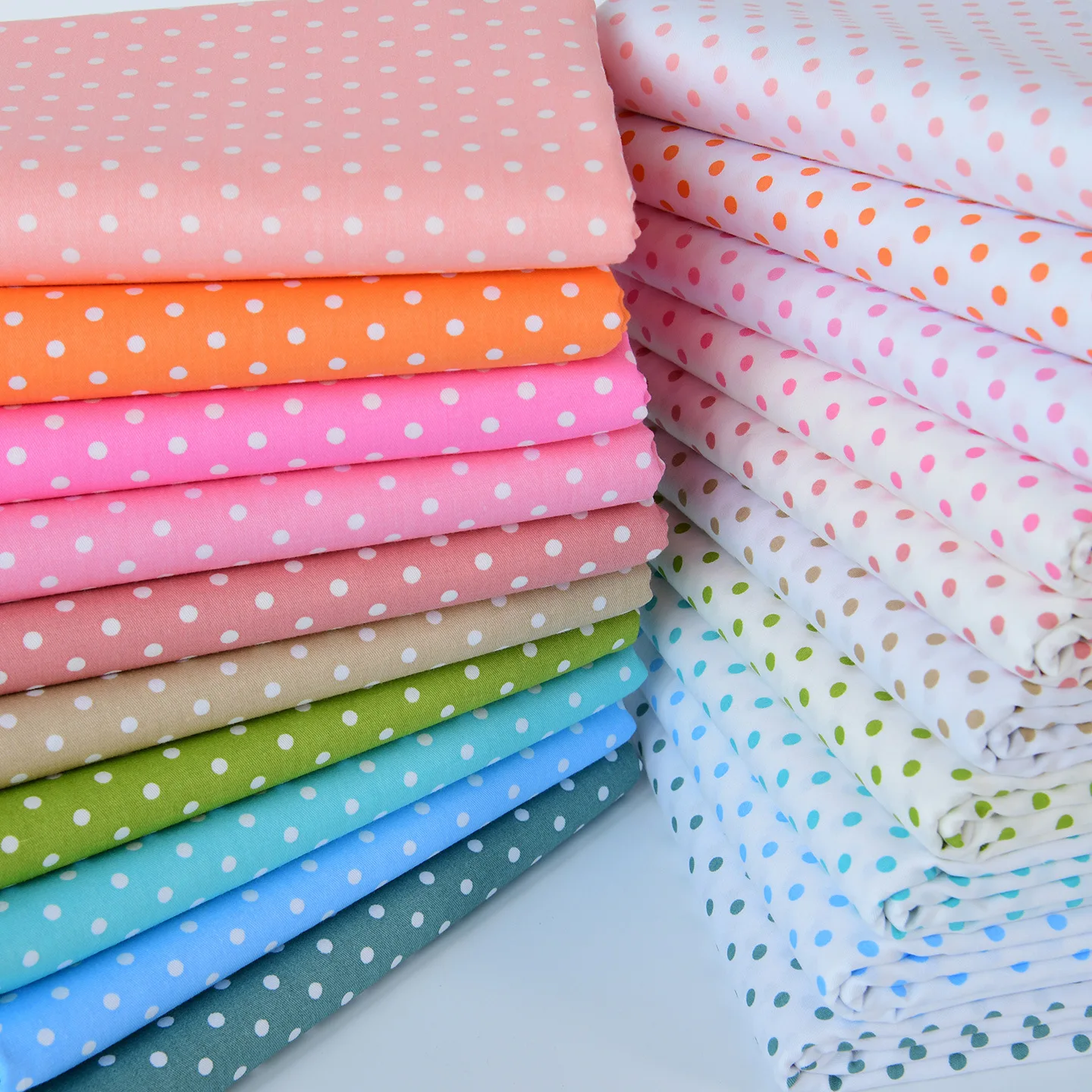 160x50cm Handmade DIY Colorful Water Jade Dots 40s Cotton Fabric Baby Bed Sheet Fabric Twill Cotton Sewing Cloth