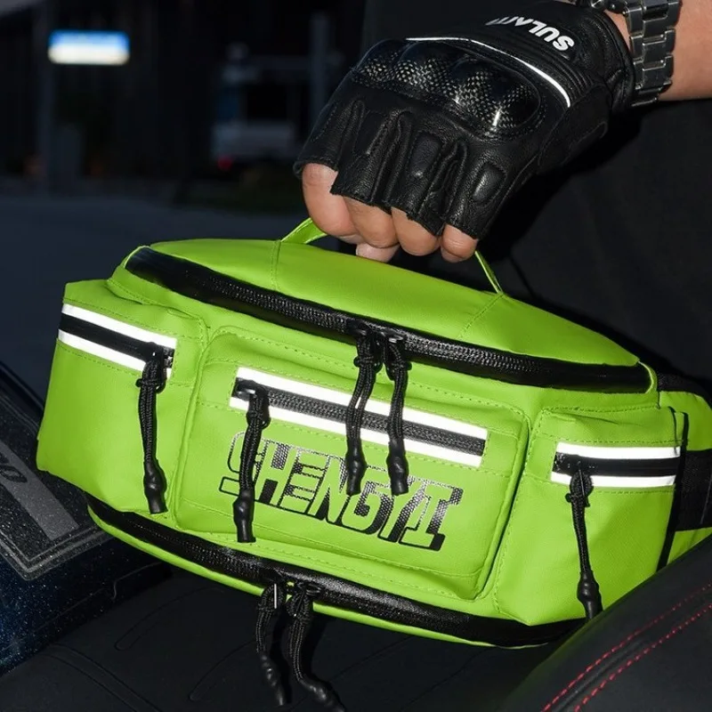 Riding Waist Bag Motorcycle Chest Bag Night Reflective Waterproof and Breathable Four-season Cycling Backpack Oblique Span Bag