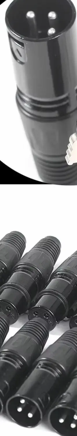 

10-Pair XLR/DMX 3-Pin Microphone Audio CablePlug Connector, Male/Female Microphone Audio Cable Connector