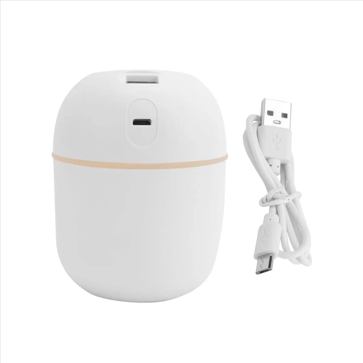 A62K Air Humidifier USB Small 220Ml Mini Portable Cool Mist Diffuser for Bedroom Desk Car Travel Aroma Atomizer,White