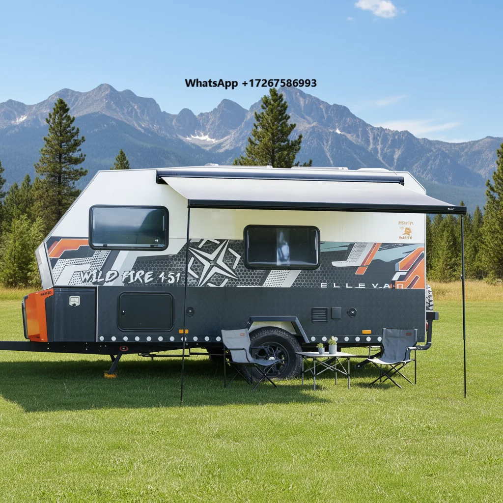 

Awnlux W550O Electric Full Cassette RV Awning for Camper Van Caravan Motorhome with Waterproof Customized Fabric
