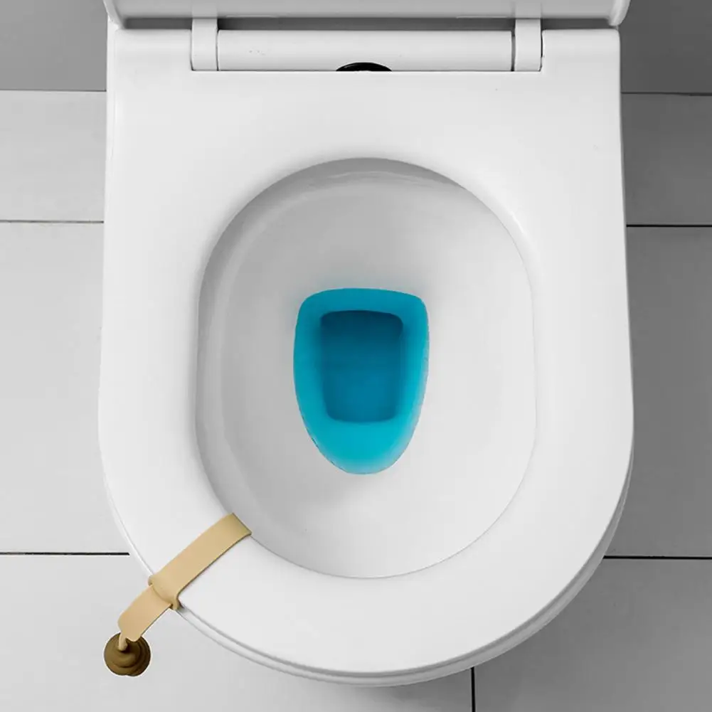 Public Restroom Protector Silicone Toilet Lid Lifter Handle with Poop Decor Easy Install Seat Lifter for Kids for Elderly