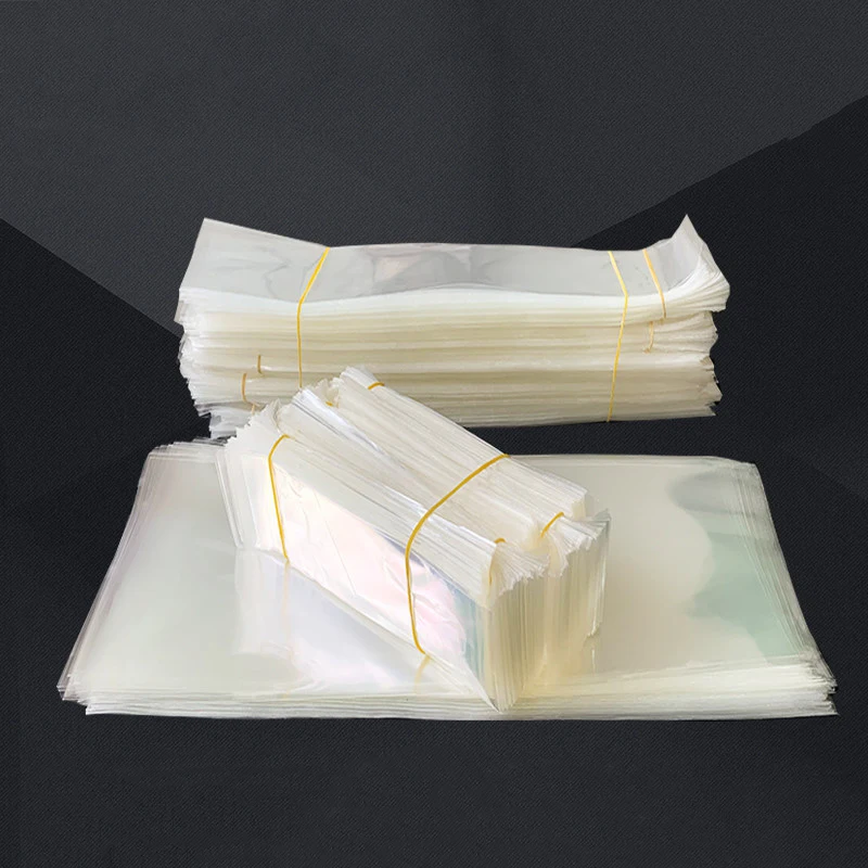 200pcs Transparent Plastic Clear Storage Bags 57 Size Opp Open Top Candy Tools Gift Packaging