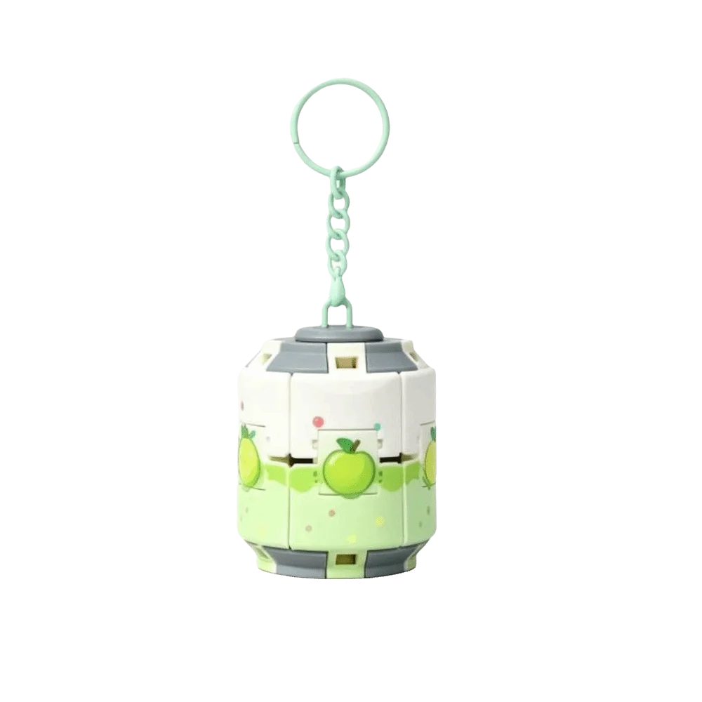 Ornaments Gyroball Soda Can Fidget Fingertip Spinner Bag Charm Can Shape Rotate Keychain Fruits Theme Pendant Press Change Bag