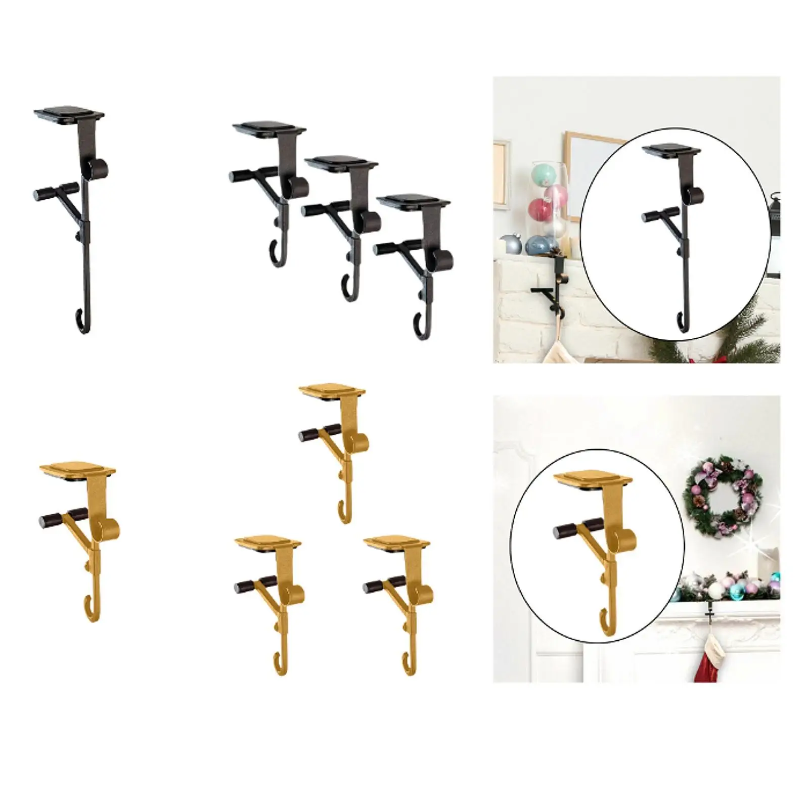 Fireplace Stocking and Garland Hanger Fireplace Stocking Hanger for Hotel