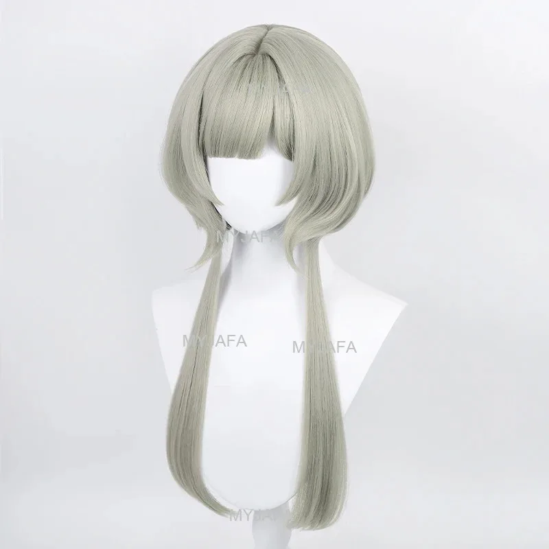 Высокое качество Game Impact Fatui, косплей Sandrone Marionette, термостойкие синтетические волосы, аниме-парики + шапочка для парика