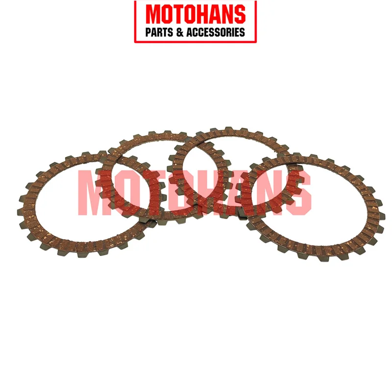 HM17080059 CLUTCH FRICTION PLATE 4PCS 24 TEETH MOTORCYCLE ACCESSORIES FOR HONDA GL125 CB125 CB110