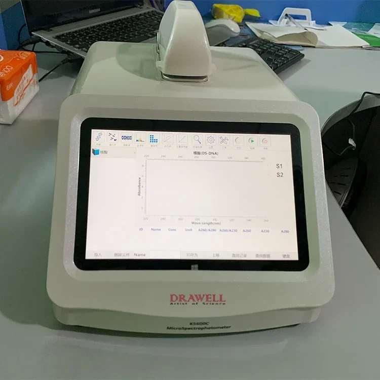 Drawell Nucleic Acid Analyzer nano Spectrophotometer Micro Volume Spectrophotometer