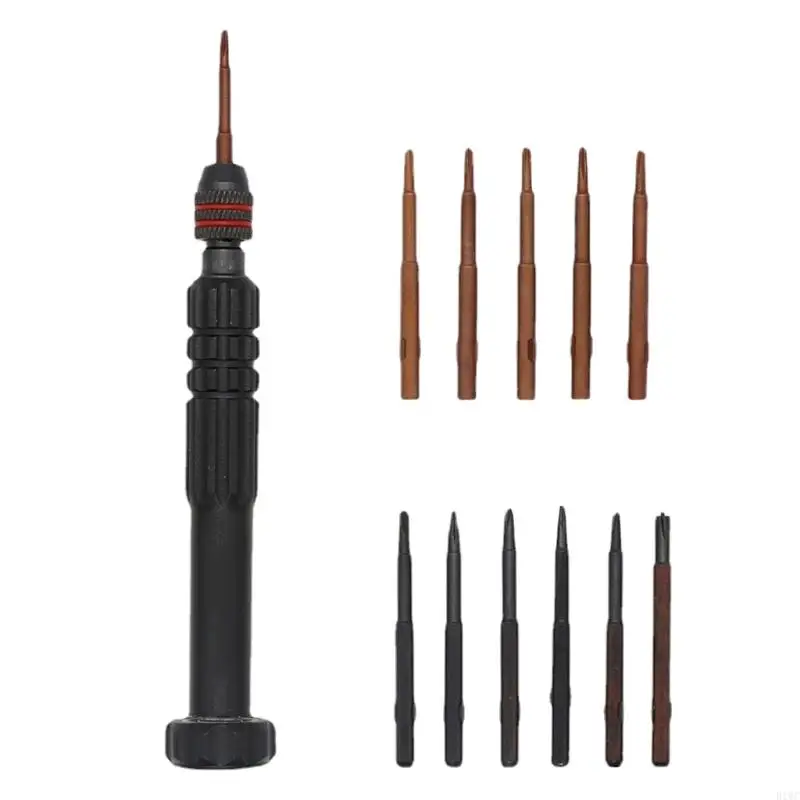 6/12Pcs Aluminum Screwdriver Set For Precisions Mechanics With Tips