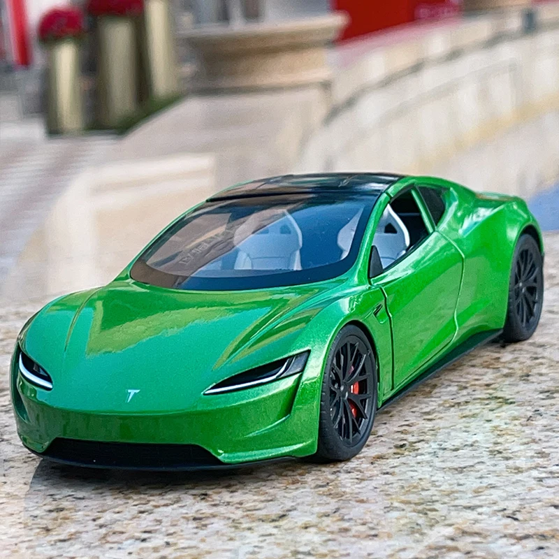 

1:24 Tesla Roadster semi cyber truck pickup car model alloy toy car model children toy car simulation model boy