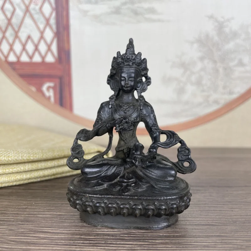 

Antique Copper Longevity Buddha Ornament Wenwan Home Furnishings Small Buddha Antique Miscellaneous Tibetan Decoration Gift