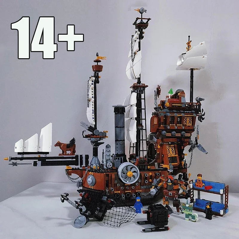 

2741 деталь: Технический конструктор «Пиратский корабль» — Военный корабль-парусник «Карибские приключения» в заливе Барракуда. Модель-конструктор для детей и взрослых.