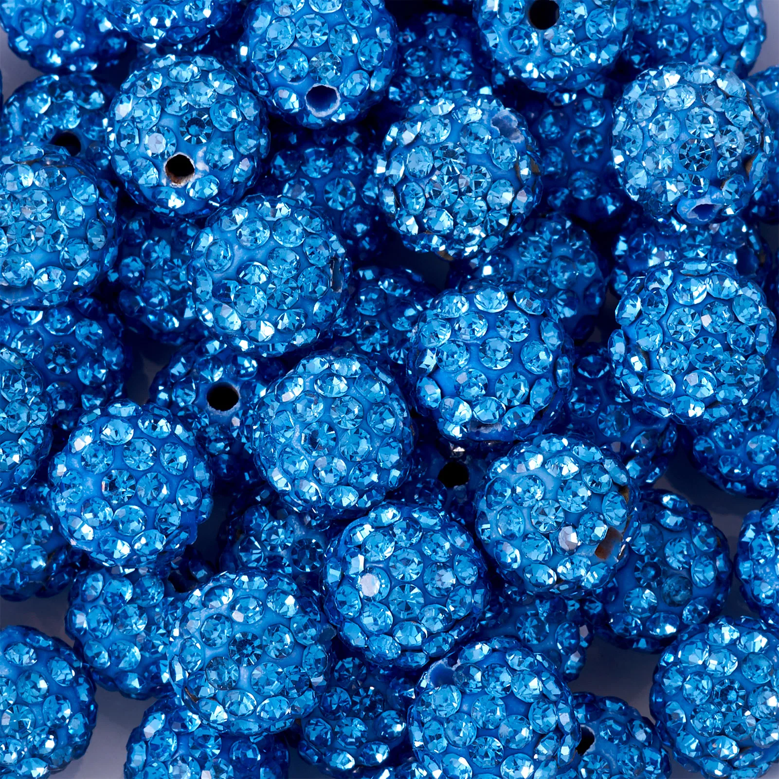 

100pcs 10mm Pave Disco Ball Beads Polymer Clay Rhinestone Beads Grade A for Jewelry Making DIY Bracelet Necklace Woman Earrings