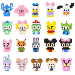 New Disney Building blocks for children's birthday gift anime character Princess Linabelle mini cute toy building blocks