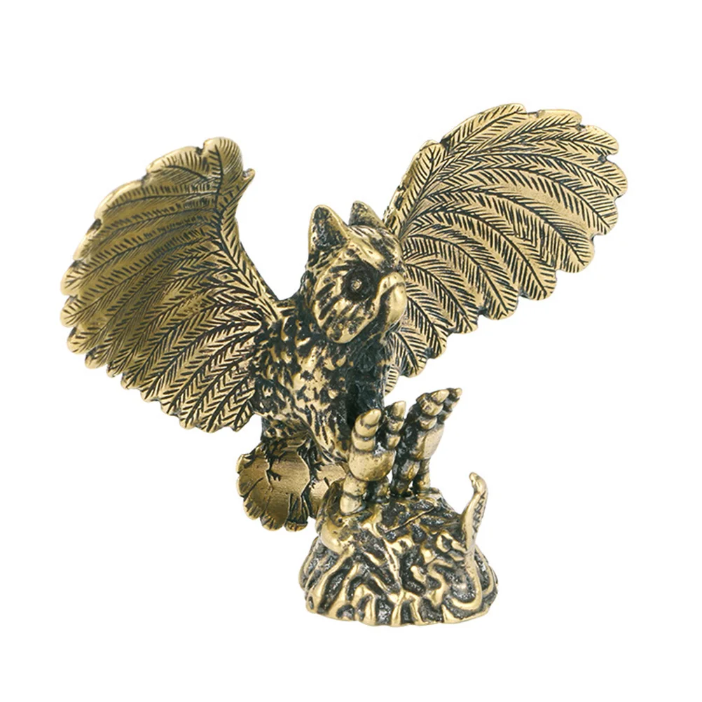 

Owl Copper Ornaments Delicate Decoration Decorations Fairy Desktop Figurines Brass Statue Artistic