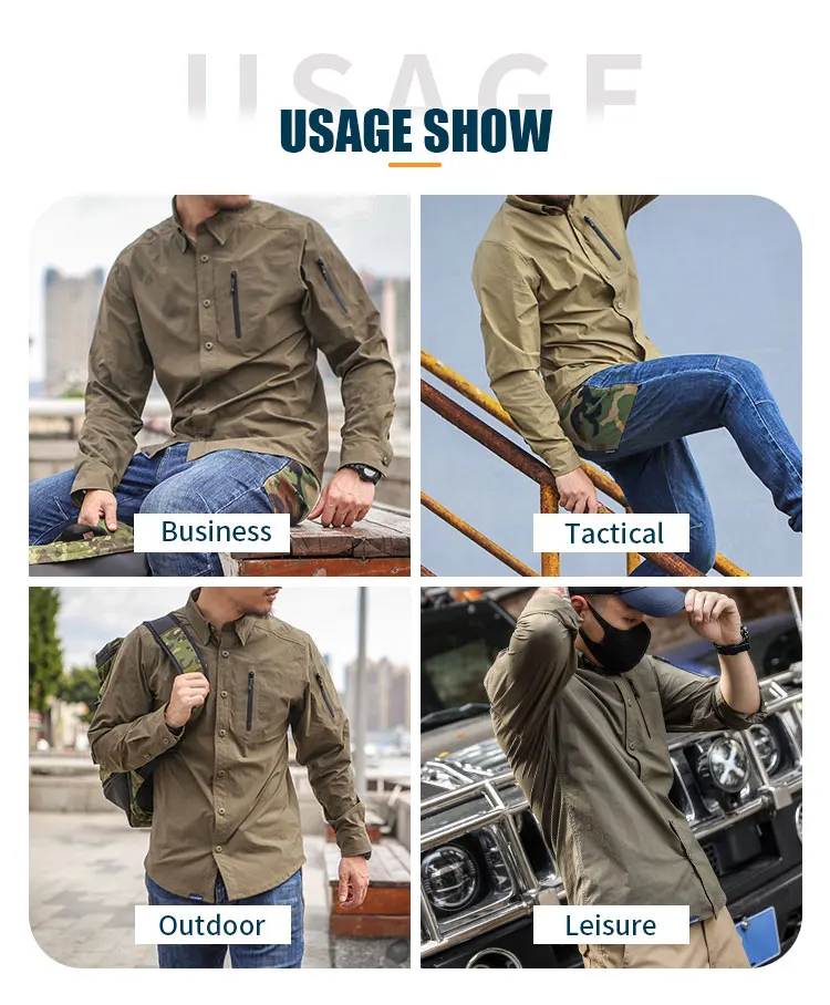 Emersongear Blue Label Triple Tech Tac-Shirt Langarmshirts Herren Pendler T-Shirt Outdoor Angeln Jagd Wandern KH Nylon – Detail 8