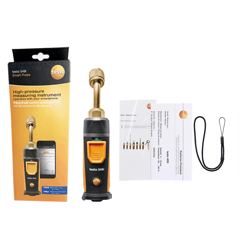 Testo 549i تكييف الهواء التبريد قياس الضغط العالي Testo 115i ميزان الحرارة اللاسلكي الذكي بلوتوث متوافق