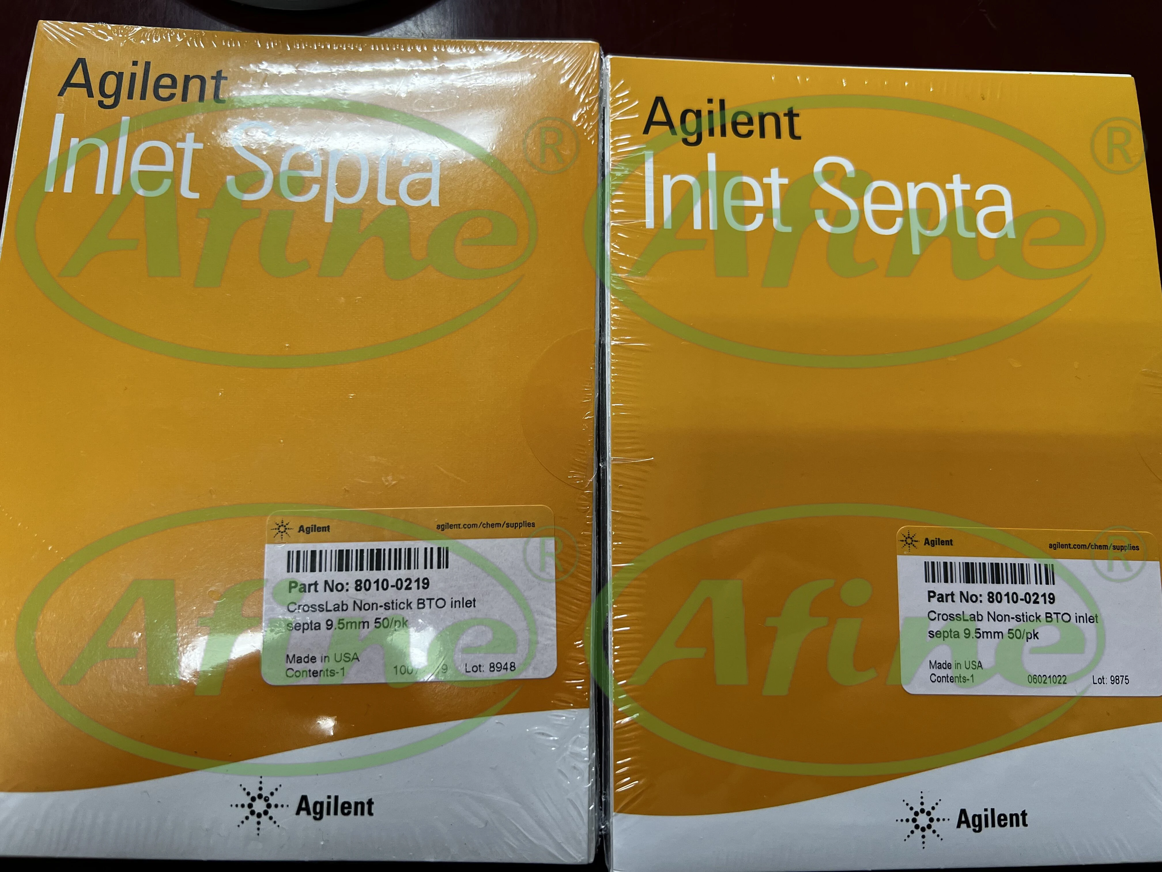 AFINE Agilent 8010-0219 Non-Stick BTO Inlet Septa (9.5 mm, 50/pk)