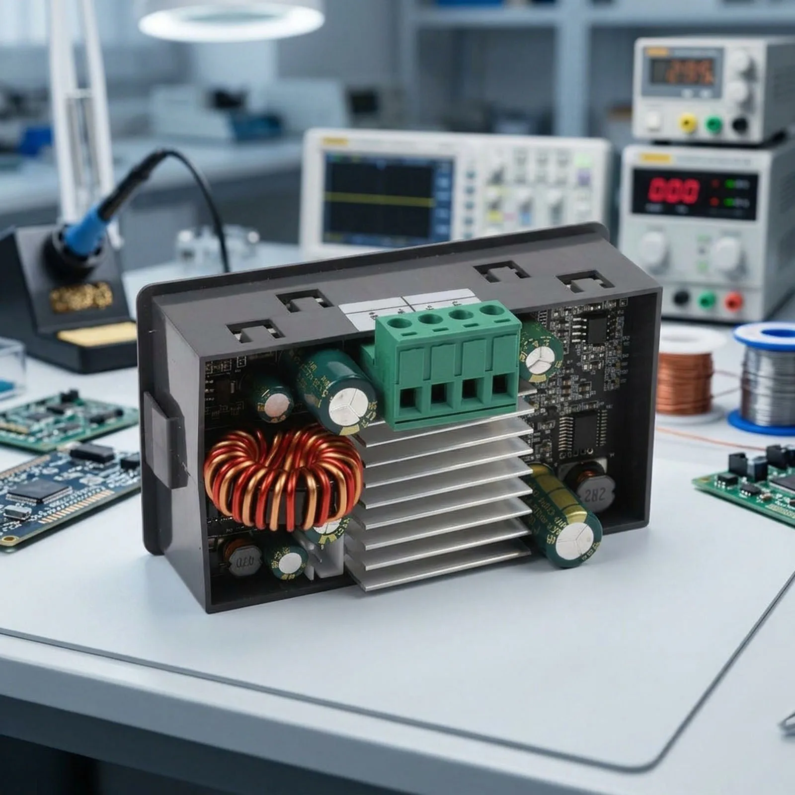 For DIY Projects Adjustable Voltage CNC DC Converter 40W Adjustable Power Supply Lab Powersupply 1.8 Inch Large Screen
