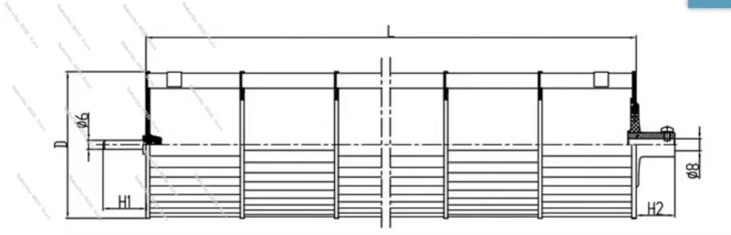 Air Conditioner Internal Unit Fan Blade, Wind Wheel Roller Roller Crossflow Cross Flow Cross Flow Fan Blade