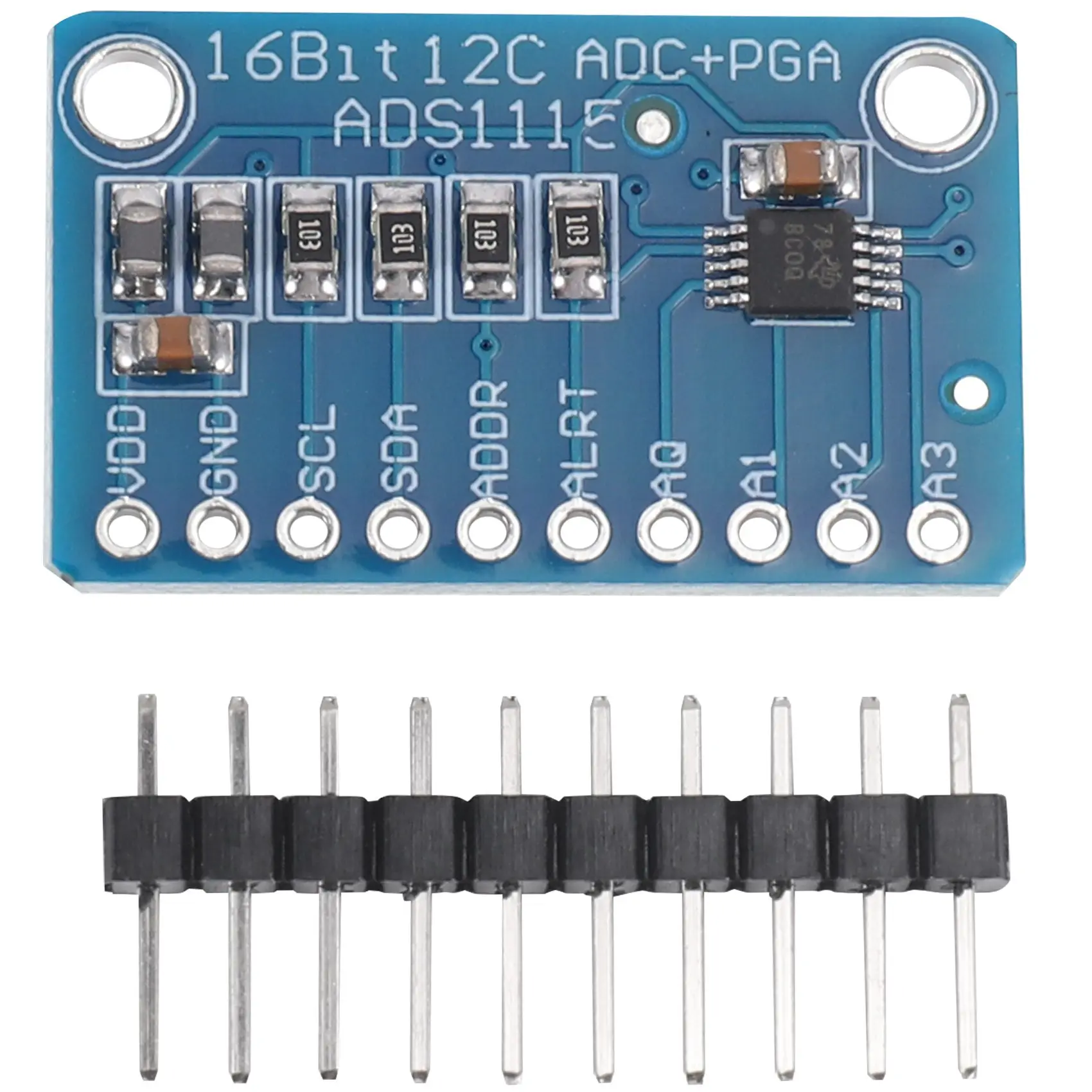 6 PCS ADS1115 Analog to Digital Converter 16 Bit ADC Module Converter with Programmable Gain Amplifier for Raspberry Pi