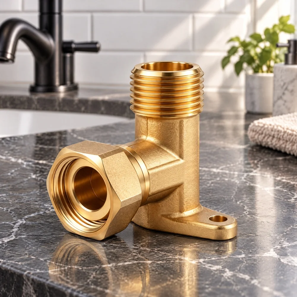 4-Point Brass Joint for Water Heater Installations Designed for Resistance and Consistent Connection Stability