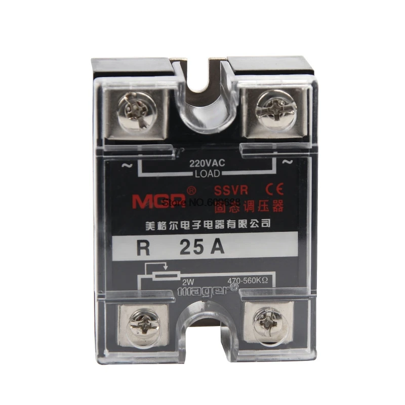 Mager MGR Single Phase AC Solid State Voltage Regulator Module 220V Resistance Voltage Regulator SSVR Switch