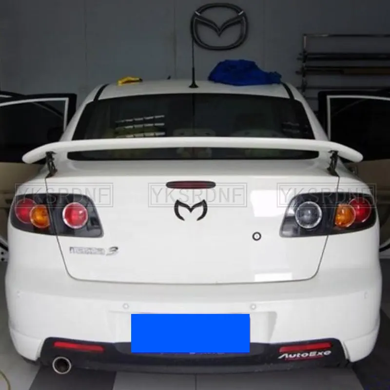 for mazda 3 spoiler 2006-2013 mazda 3 spoiler High Quality ABS Material Car Rear Wing Primer Color for mazda 3