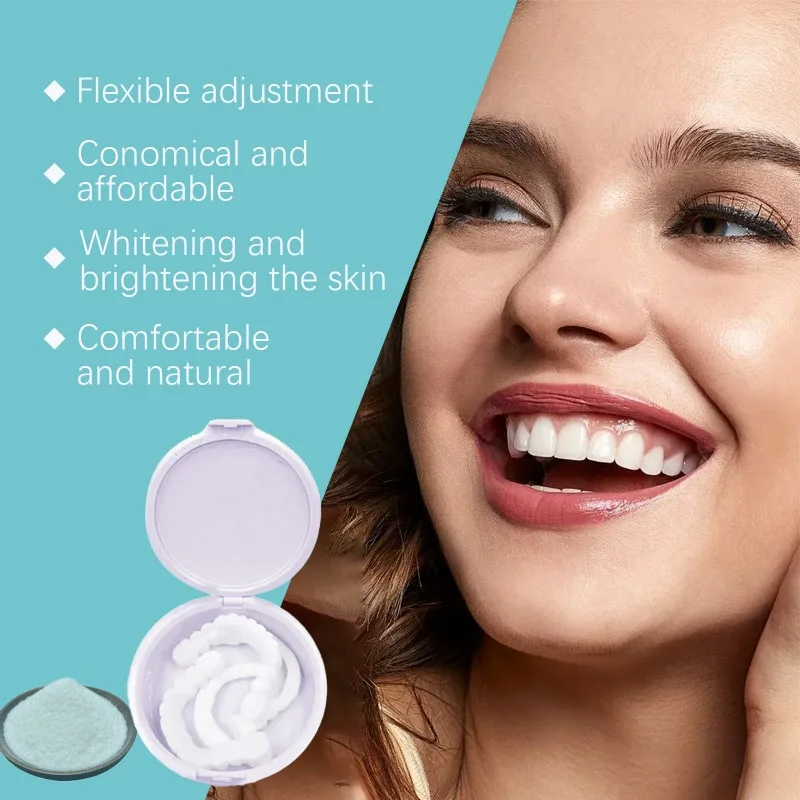 مجموعة أسنان مؤقتة قابلة للتعديل، مقاس طبيعي مريح، هدية مثالية لعيد الميلاد للرجال والنساء، منتج العناية بصحة الفم الأساسية #4