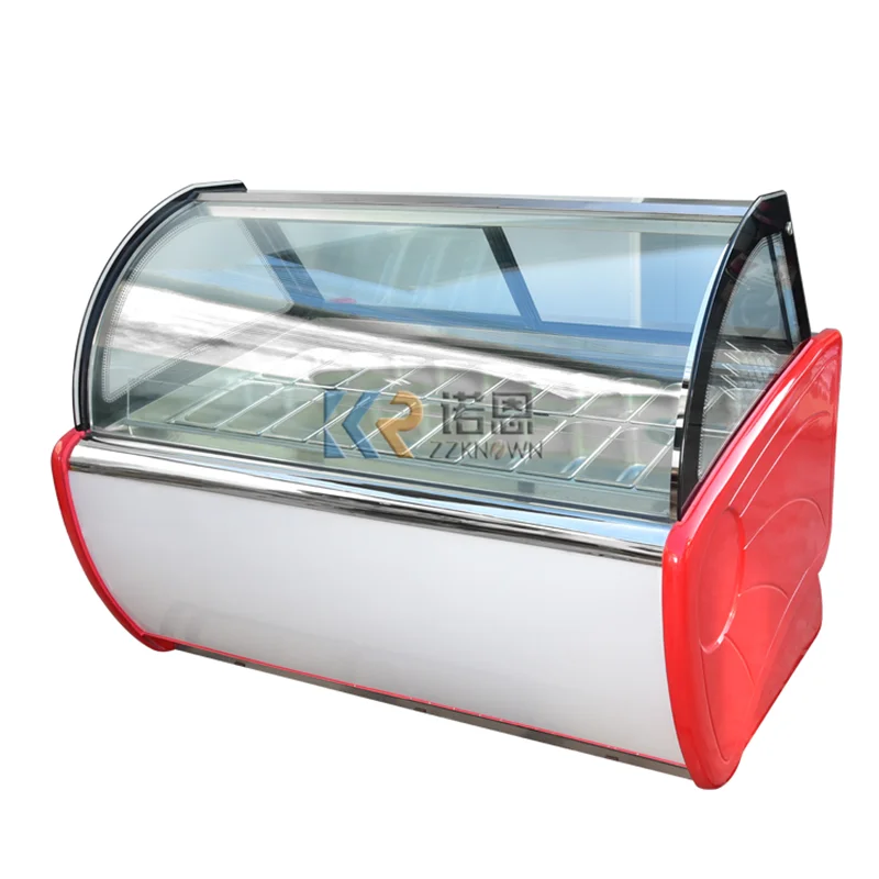 

Supermarket Deep Popsicle Freezer Chest Freezer Glass Door Chiller Fast Food Ice Cream Display Cooler Refrigerator Showcase