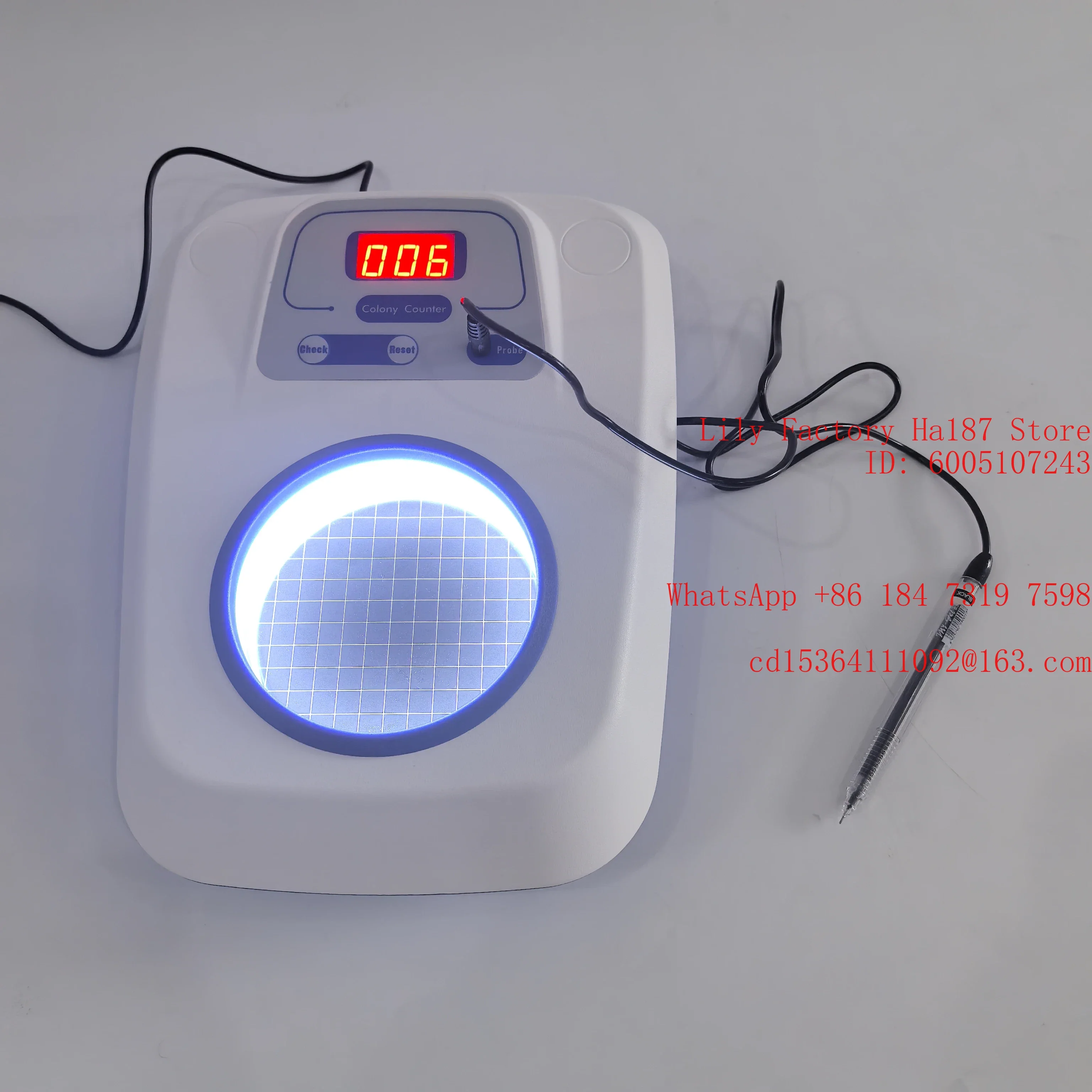 XK97-A Automatic Digital Bacteria Colony Counter 110V/220V Bacterial Quantity Measuring Instrument Lab