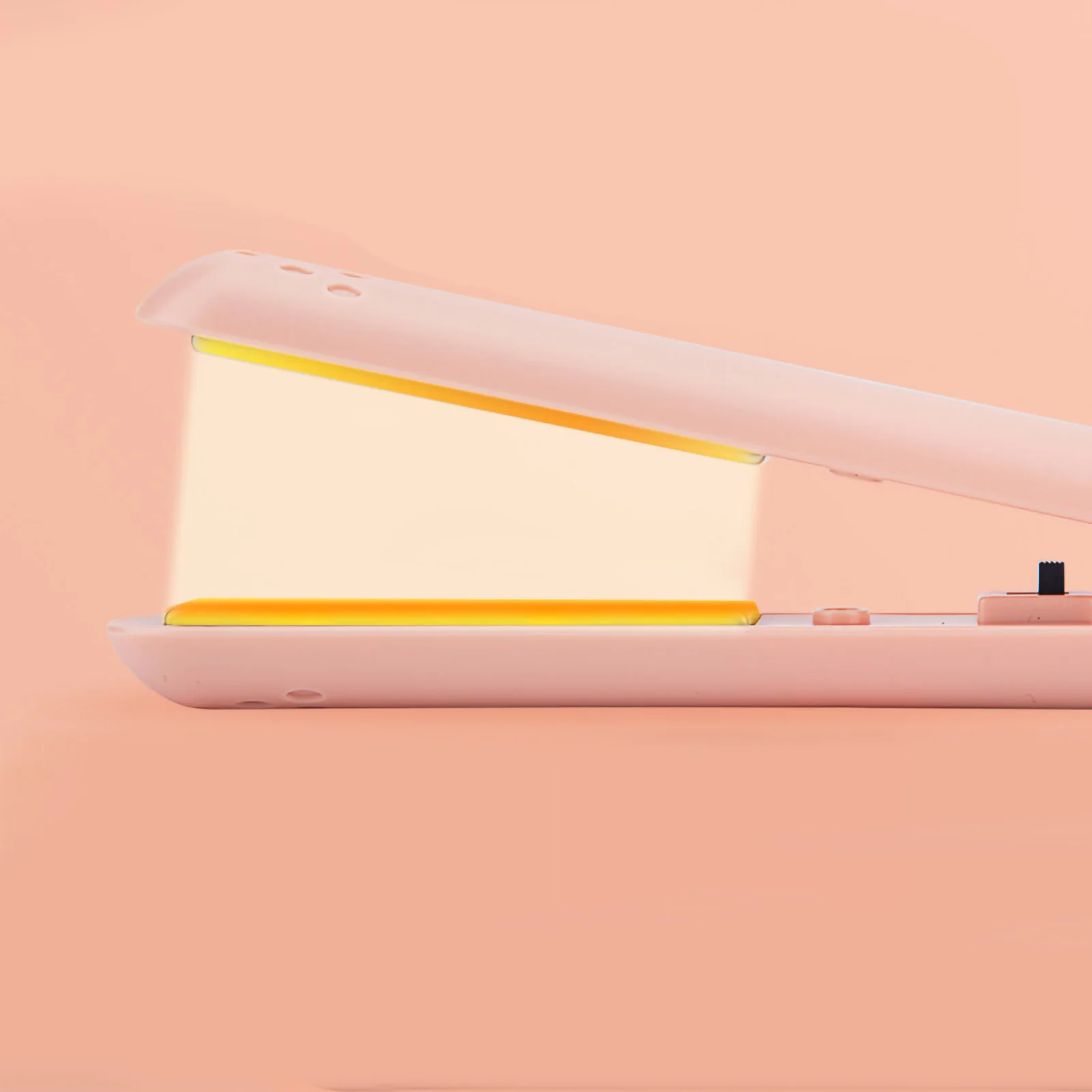 Heating Straightening Iron Mini 2 in 1 Hair Straightener USB Ceramics Heating Straightening Curling Flat Iron view 3