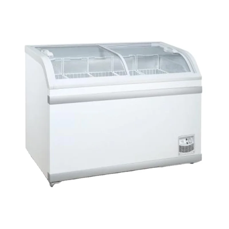 Double Doors Chest Refrigerator Freezer DDH-500XU(YX) Good Price Big Capacity 500L  220V/60HZ  Commercial  Glass Door